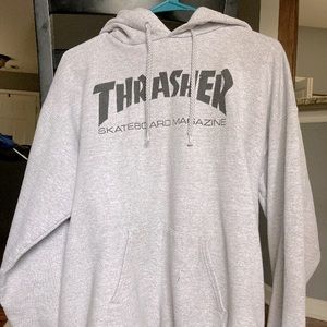 Thrasher grey hoodie